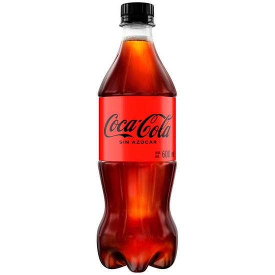 Coca-cola refresco de cola sin azúcar (600 ml)