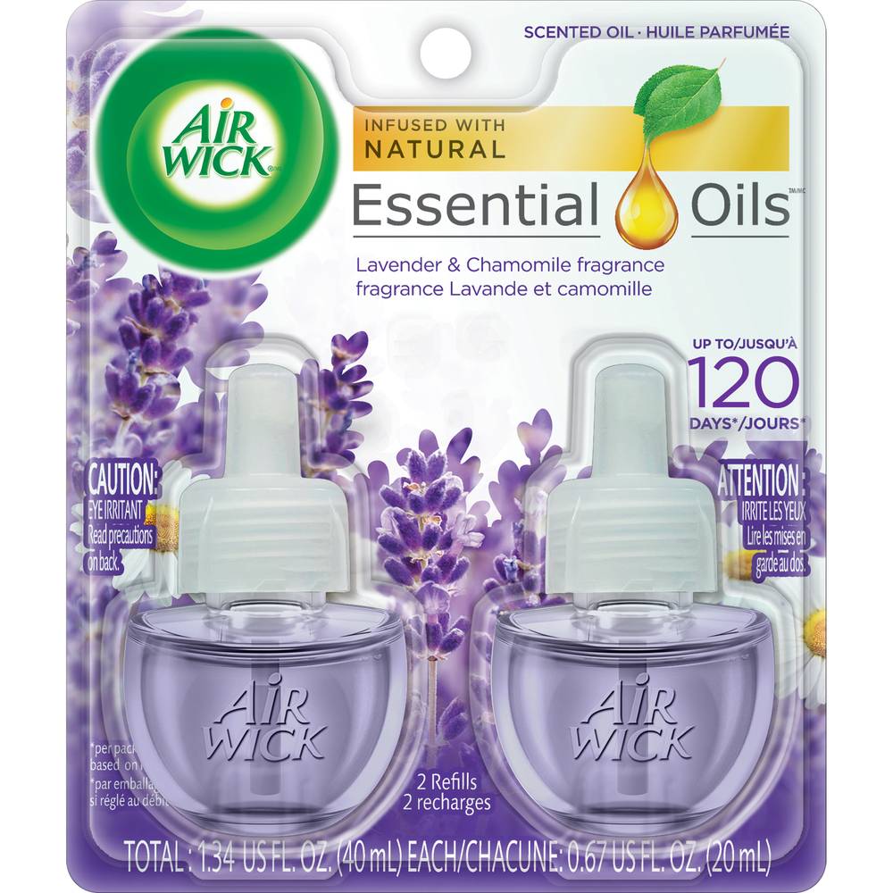 Air Wick Lavender & Chamomile Fragrance Scented Oil Refills (2 Ct)