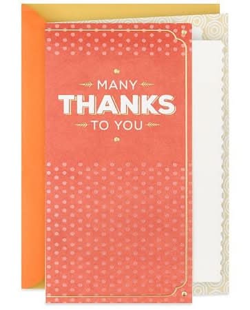Hallmark Thank You Greeting Card