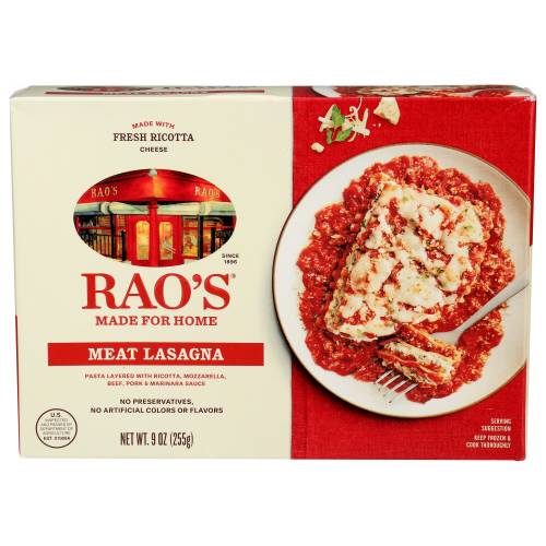 Rao's Homemade Meat Lasagna Pasta