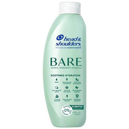 Head & Shoulders Bare Soothing Hydration Dandruff Shampoo, Orchid & Aloe (13.5 fl oz)