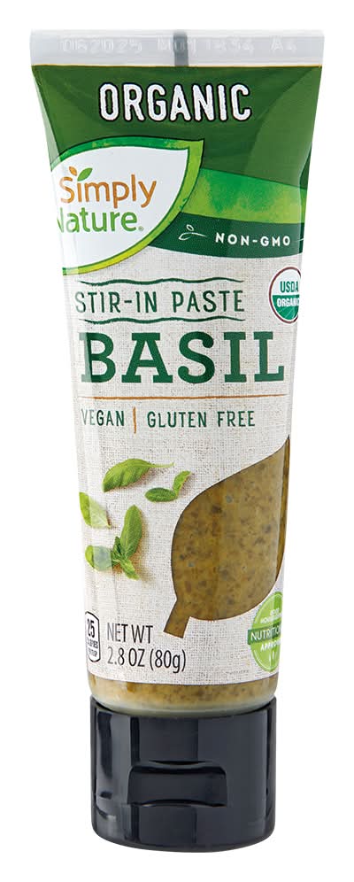 Simply Nature Organic Gluten Free Basil Stir in Paste (2.8 oz)