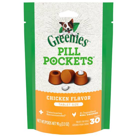 Greenies Pill Pockets Tablet Size Chicken Flavor Treats For Dogs