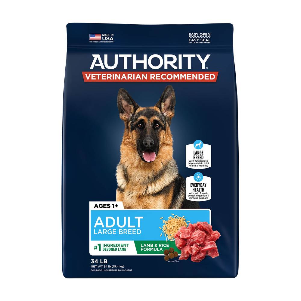 Authority Everyday Health Large Breed Adult Dry Dog Food (lamb-rice)