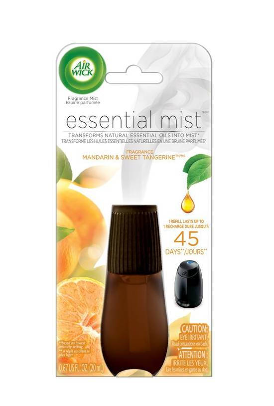 Air wick diffuseur d'huiles (20 ml) - essential mist mandarin & sweet tangerine (20 ml)