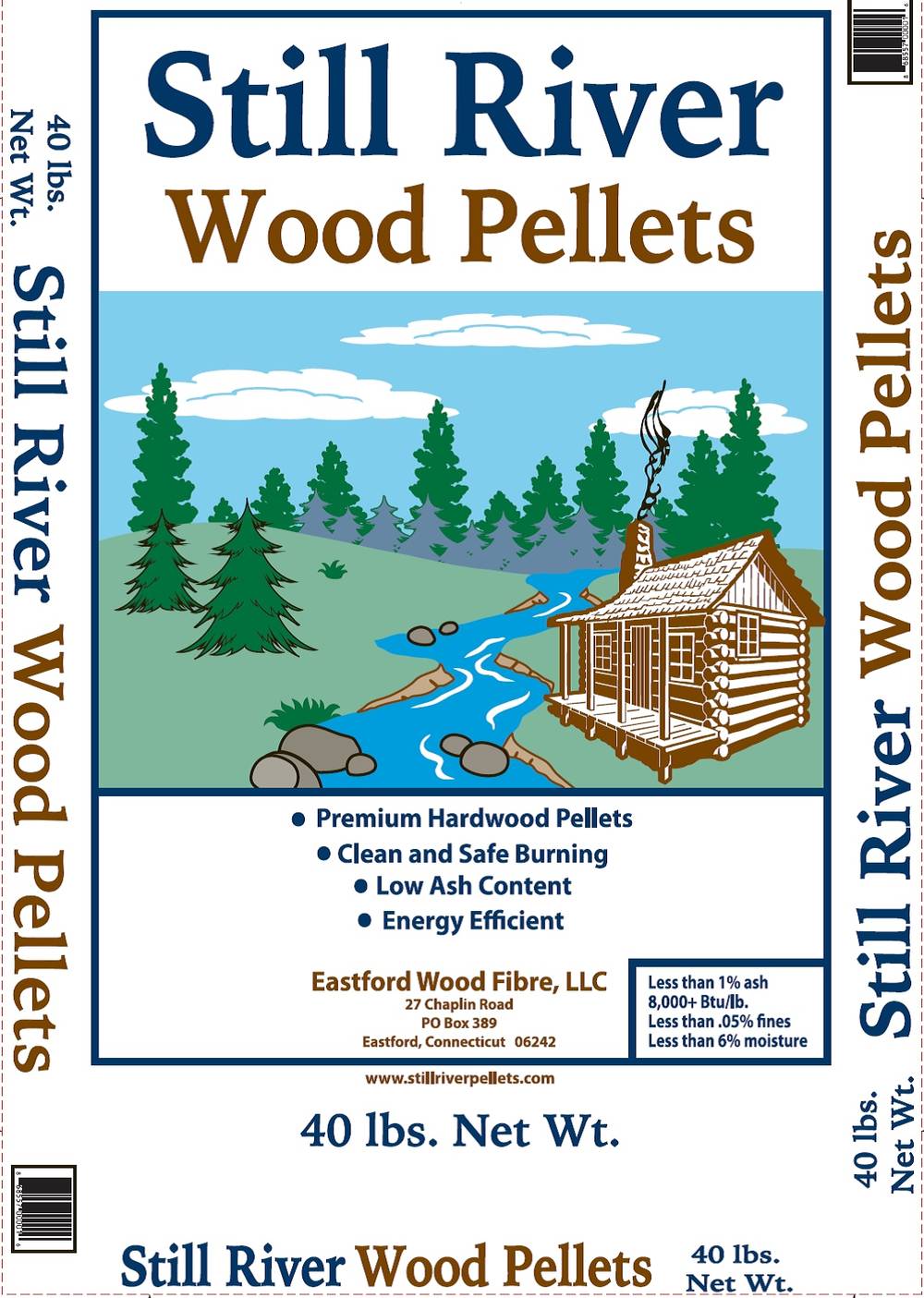 40-lb Heating Wood Pellets - 100% Natural, High BTU's, Low Ash | 868557000016