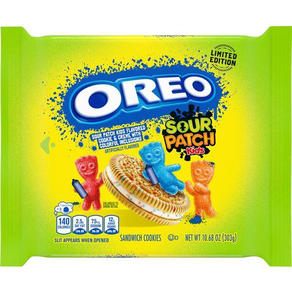Oreo Sour Patch Kids Sandwich Cookies, Limited Edition
