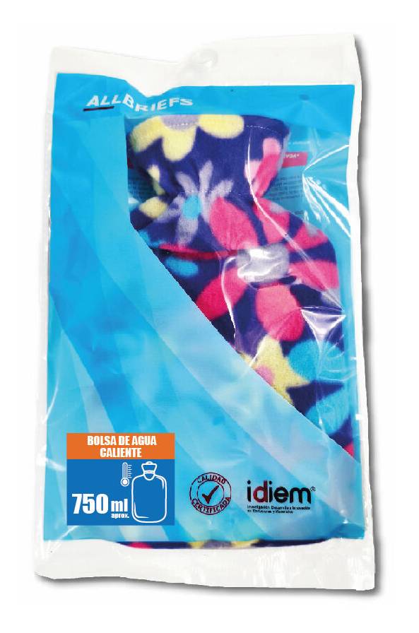 Allbriefs Bolsa de agua caliente 750 mL