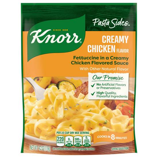 Knorr Pasta Sides Creamy Chicken Sauce Fettuccini
