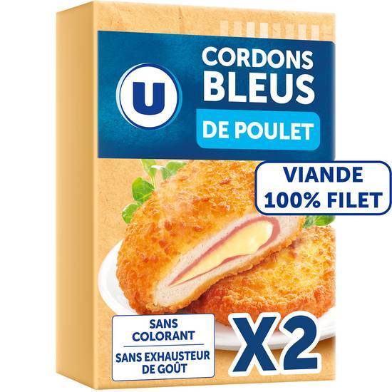 Les Produits U - Cordons bleus de poulet
