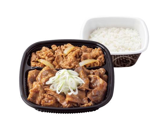 牛皿・牛カルビ生姜焼弁当