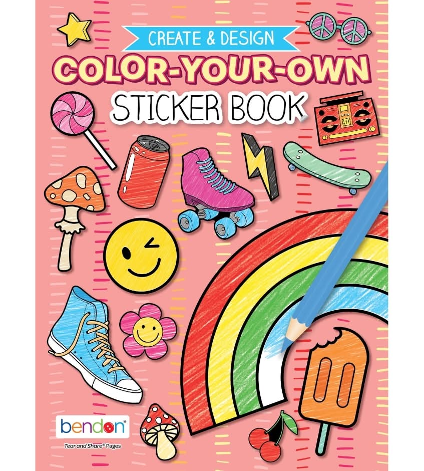 Bendon Color Your Own Stickers Book (10 ct)