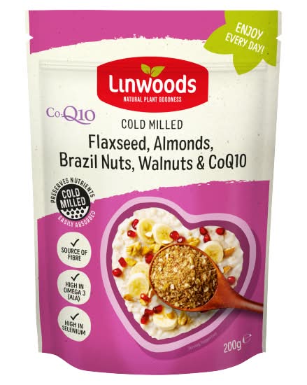 Linwoods Flaxseed Almonds Brazil Nuts Walnuts & Co-Enzyme Q10 (200g)