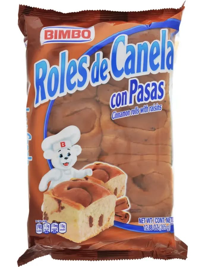 Bimbo Roles De Canela Con Pasas Cinnamon Rolls