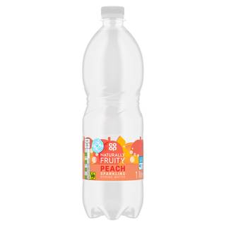 Co-op Sparkling Peach Flavour Spring Water 1 Litre