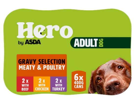Gravy Bones Asda Dog Biscuits ASDA Hero Working Chicken