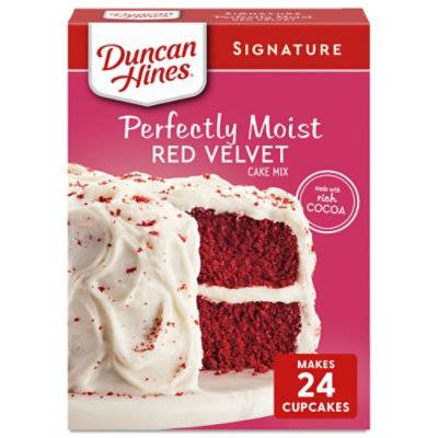 DUNCAN HINES SIGNATURE RED VELVET CAKE MIX