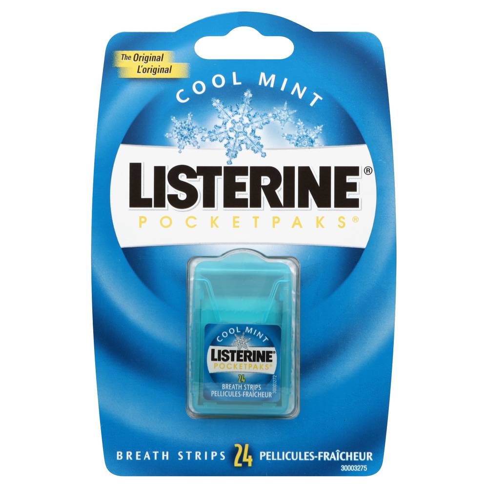 Listerine Pocketpaks Cool Mint Breath Strips ( 24 ct )