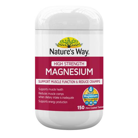 Nature's Way High Strength Magnesium Tablets 150 pack