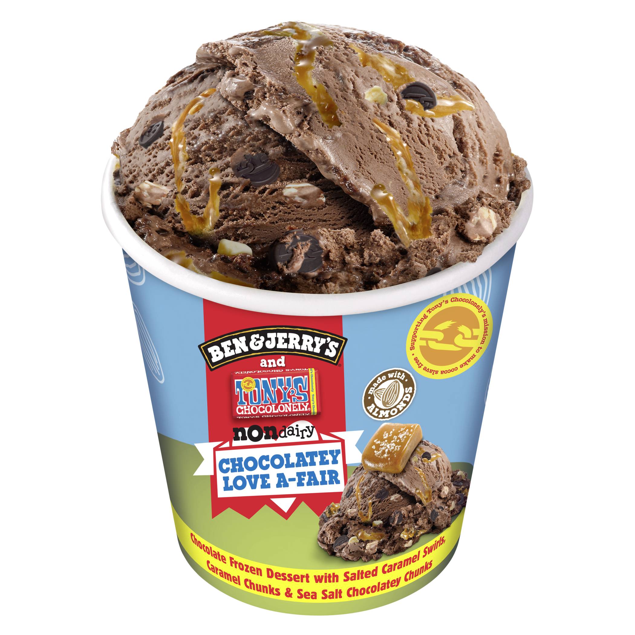 Ben & Jerry's and Tony Chocolonely - Non Dairy - Chocolatey Love A-Fair Ice Cream 427ml