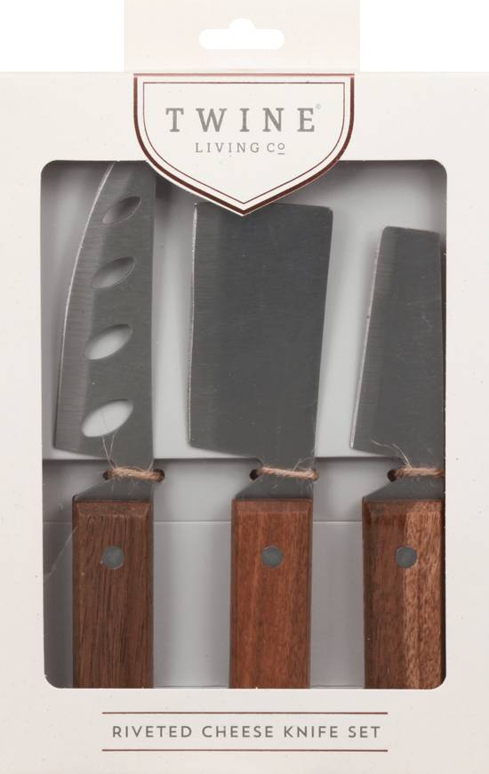Twine Living Co Set Of 3 Riveted Cheese Knife Set Delivery Near You