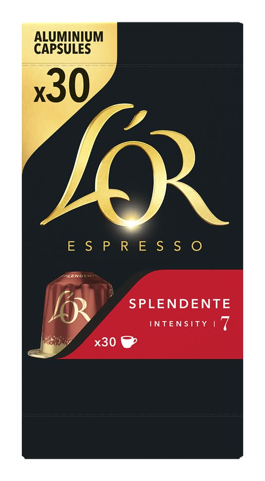 L'OR - Capsules de café espresso en aluminium splendente intensité 7 (30)