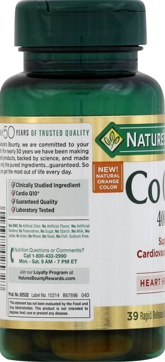 Nature's Bounty Co Q-10 400 mg Softgels (30 ct)