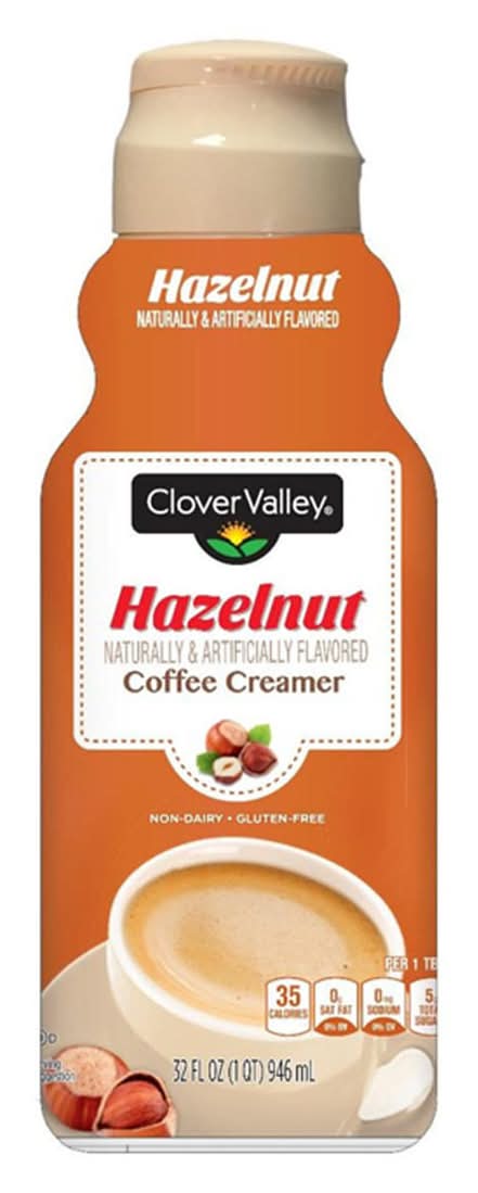 Clover Valley Coffee Creamer, Hazelnut (32 oz)