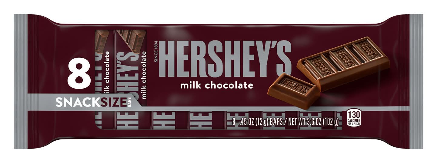Hershey's Snack Size Milk Chocolate Bars (0.45 oz)