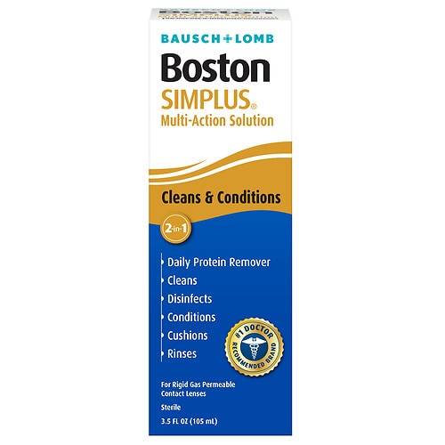 Boston Simplus Multi-Action Solution for Rigid Gas Permeable Contact Lenses - 3.5 oz
