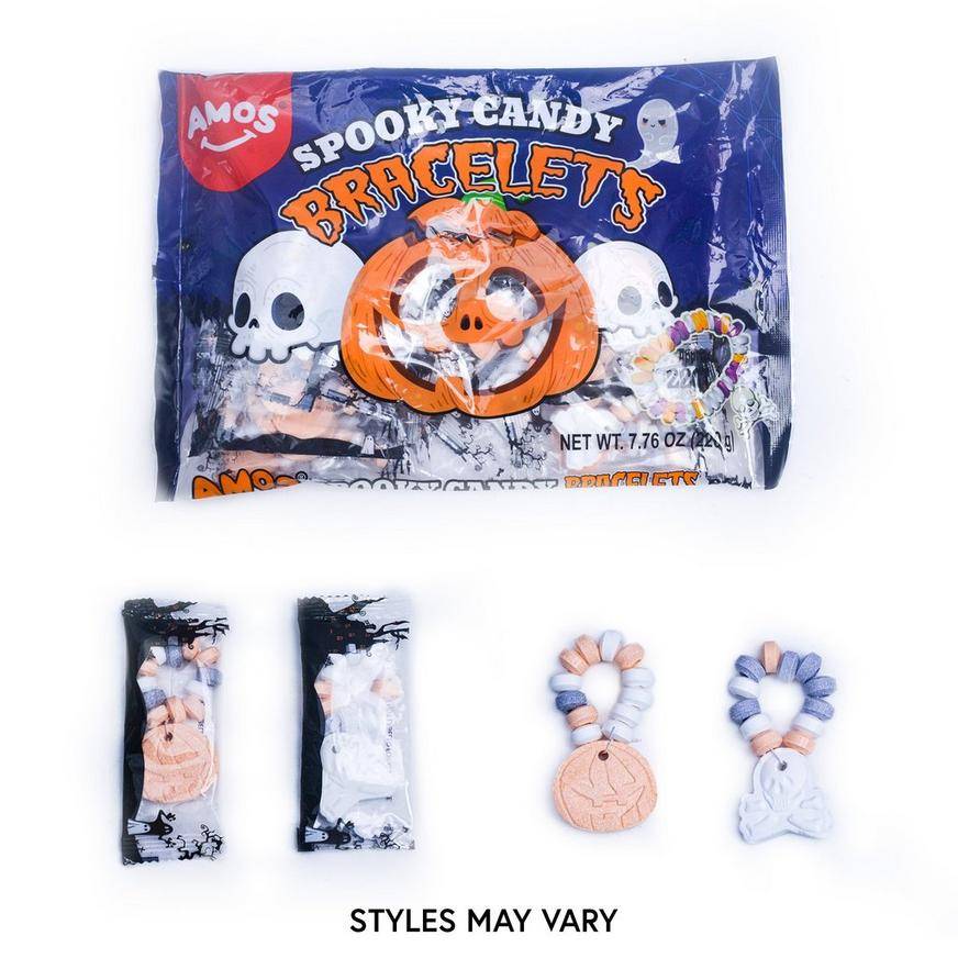 Party City Amos Spooky Candy Bracelets, Multi