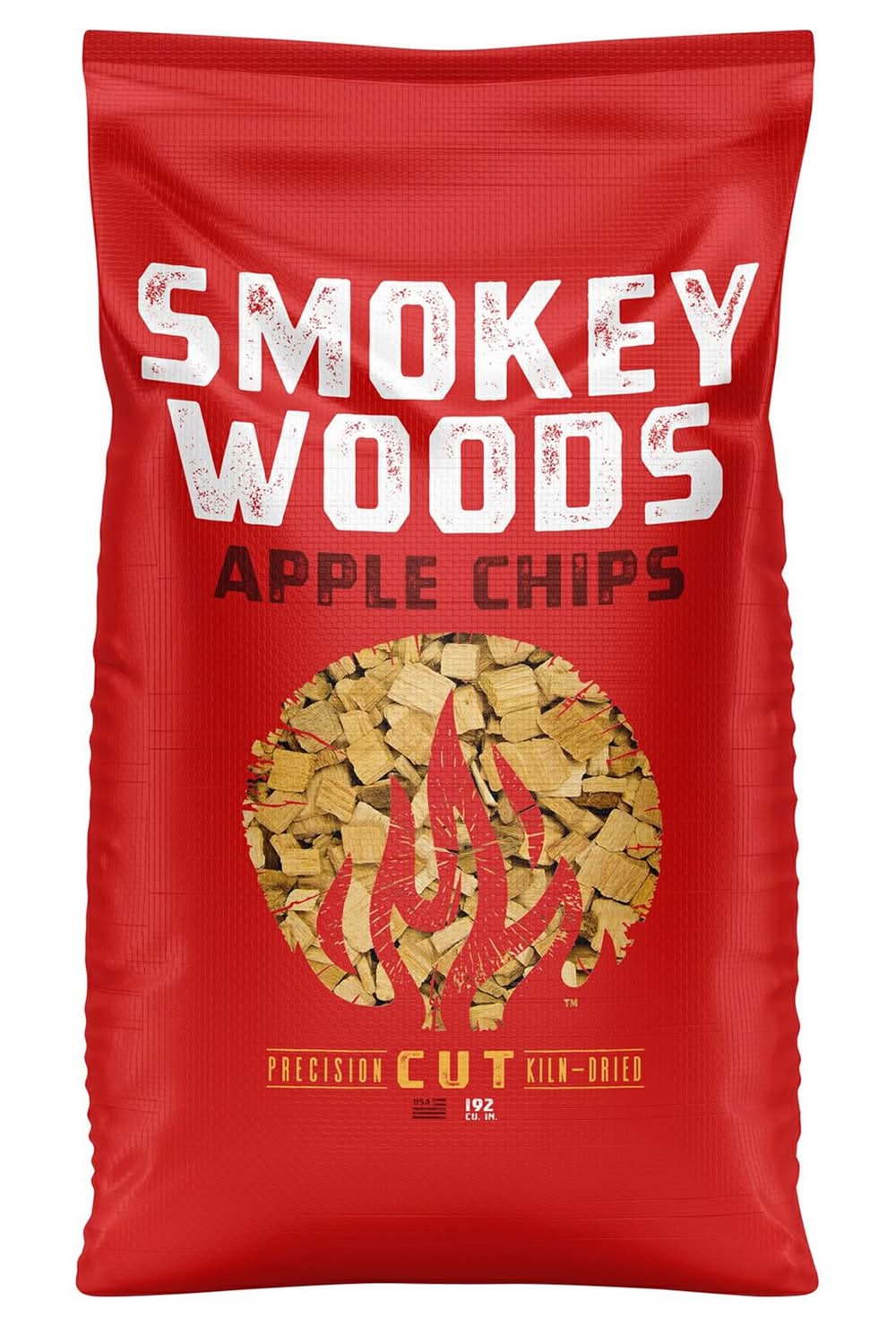 Smokey Woods All Natural Apple Wood Smoking Chips 192 Cu In