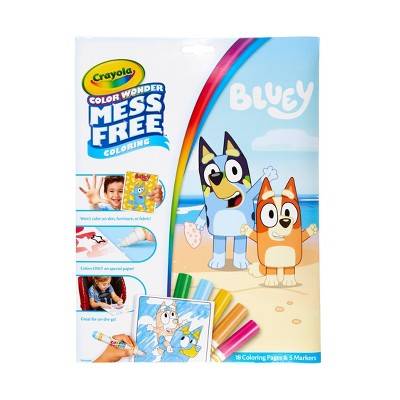 Crayola Bluey Wonder Mess Free Coloring, Assorted (18 ct)