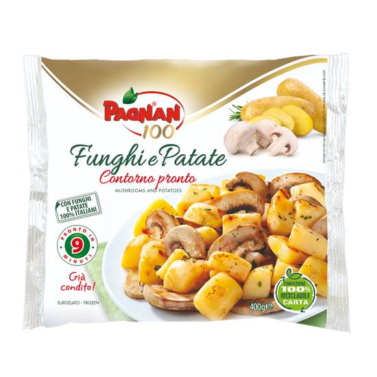 義大利Pagnan冷凍馬鈴薯蘑菇 <400g克 x 1 x 1Bag包> @15#8003383004469