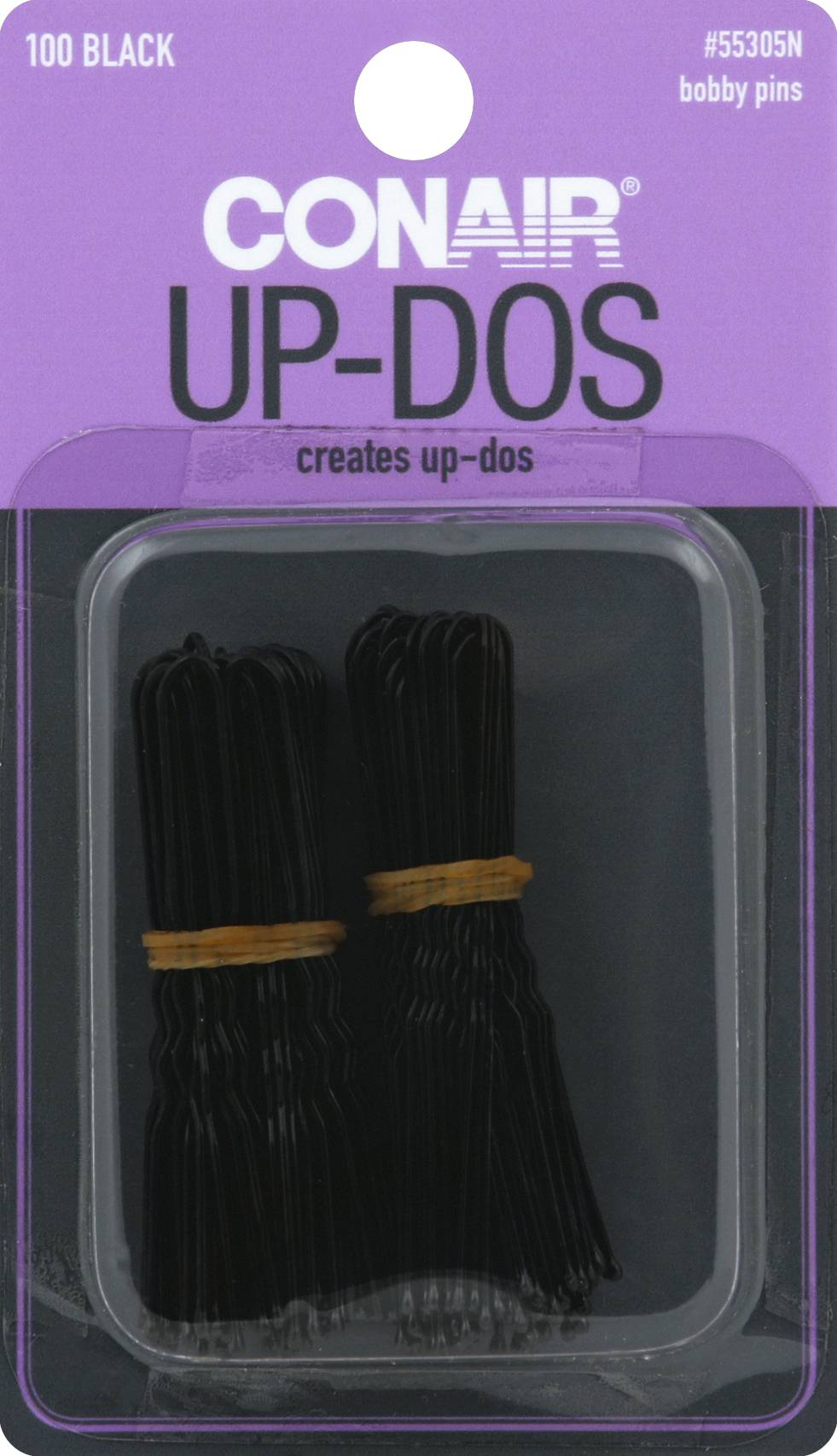 Conair Up Dos Hair Pins, Black (100 ct)