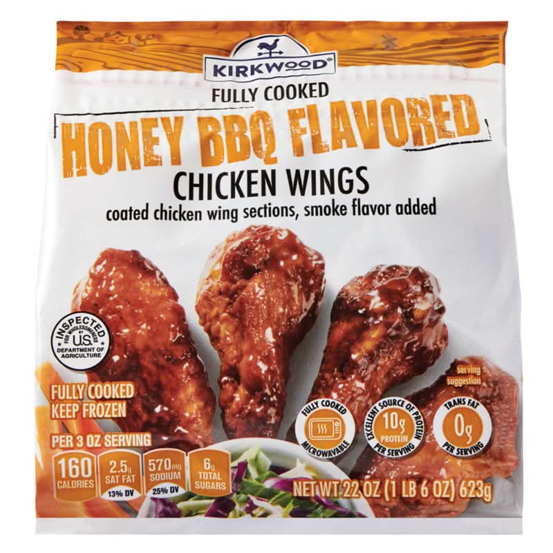 Kirkwood Fully Cooked Chicken Wings, Honey Bbq (22 oz)