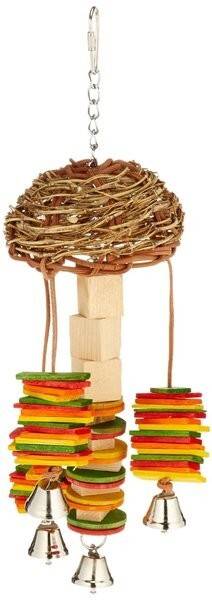 Caitec Basket Twister Bird Toy, Size 6" X 12"