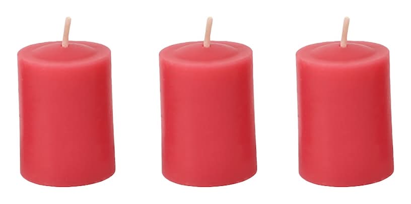 Luminessence Dragon Fruit Scented Votive Candles, 3-pc Pack.