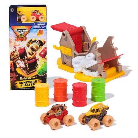 Monster Jam Mini Launchers Set Includes Monster Mutt & Earth Shaker