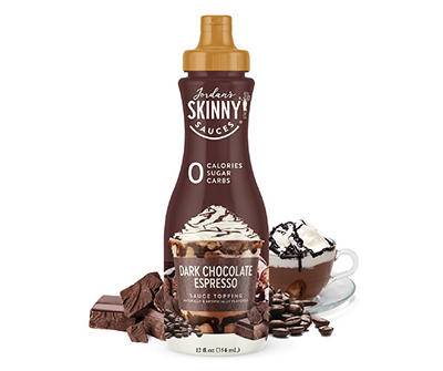 Jordan’s Skinny Mixes Sugar Free Sauce Topping, Dark Chocolate Espresso (12 fl oz)