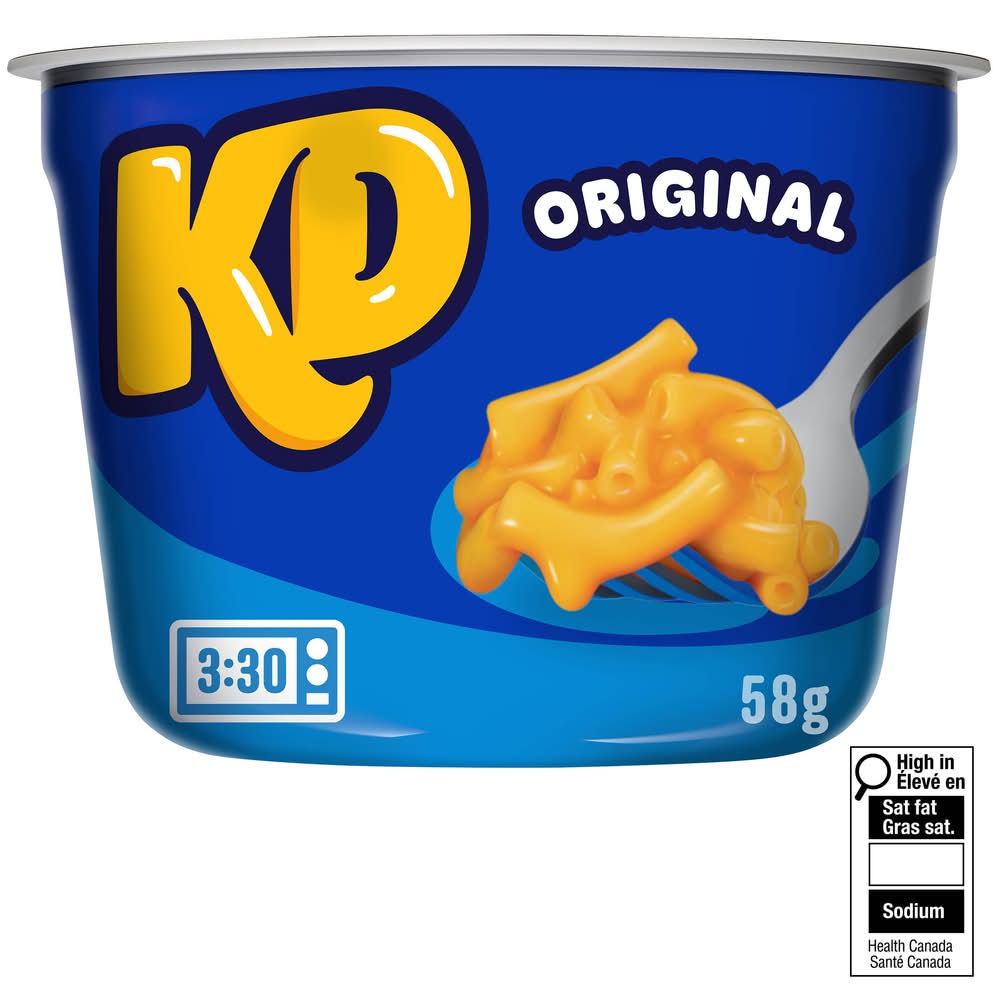 Kraft Dinner Original Macaroni & Cheese Snack Cups (58 g)