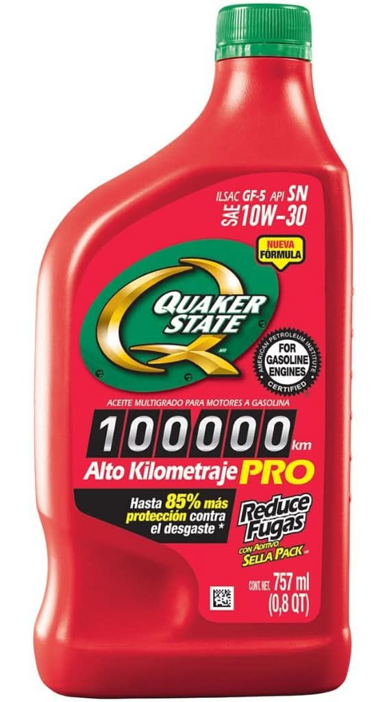 QUAKER STATE · Aceite alto kilometraje 10w-30 (757 ml)