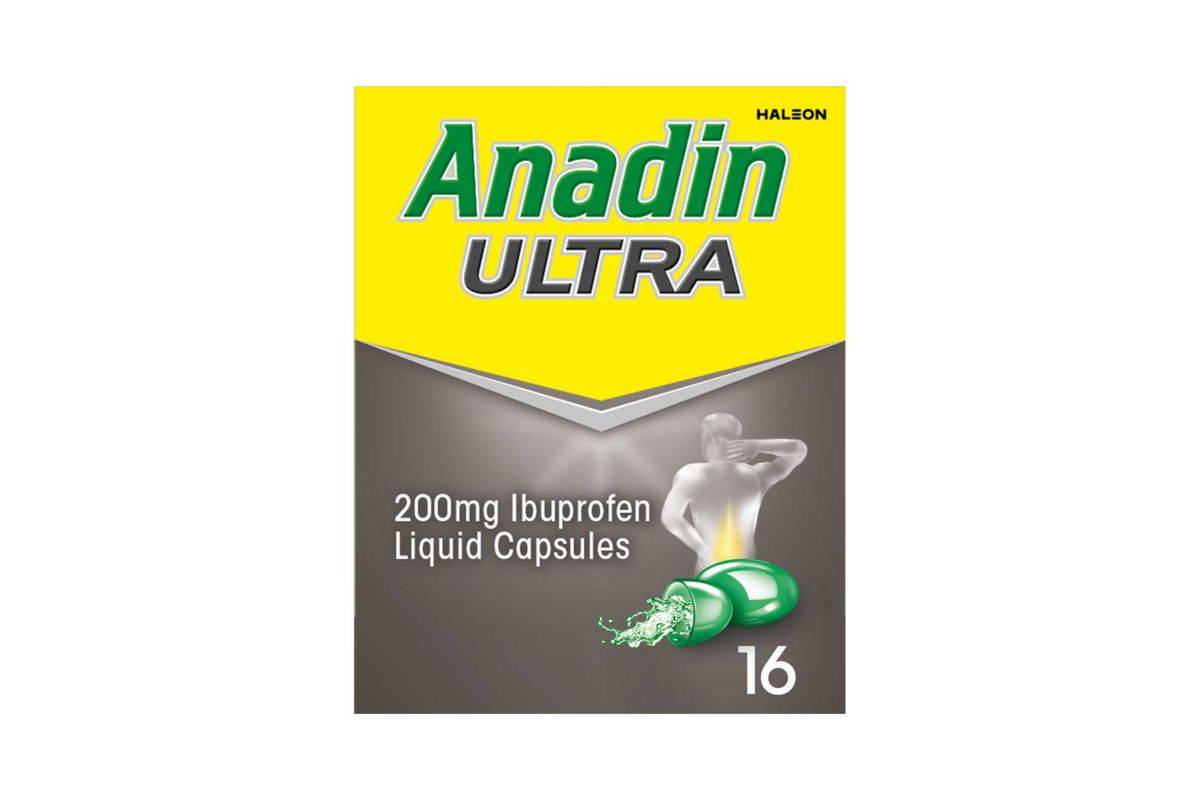 Anadin Ultra 200mg Ibuprofen - 16 Liquid Capsules