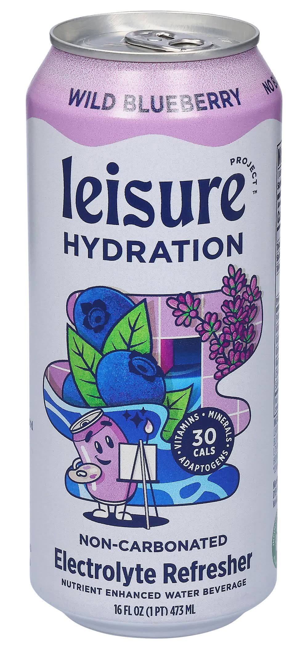 Leisure Ade +Crv Electrolyte Drink, Blueberry Lavender (16 fl oz)