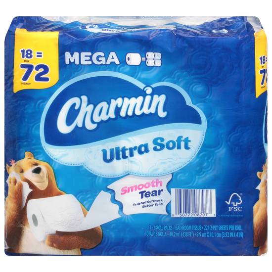 Charmin Ultra Soft Smooth Tear Bathroom Tissue