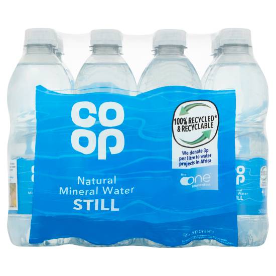 Co-Op Natural Mineral Water Still 12 X 500ml