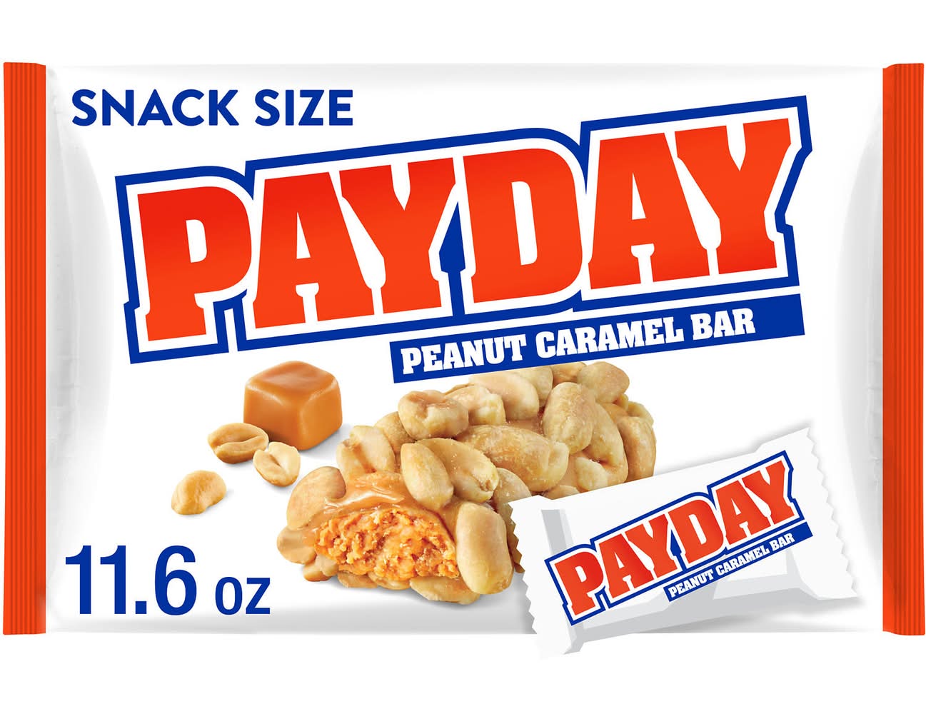 PayDay Peanut Caramel Snack Size Candy Bar (11.6 oz)