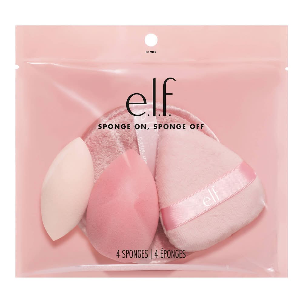e.l.f. Sponge on Sponge Off Holiday Cosmetic Tools Gift Set (4 ct)