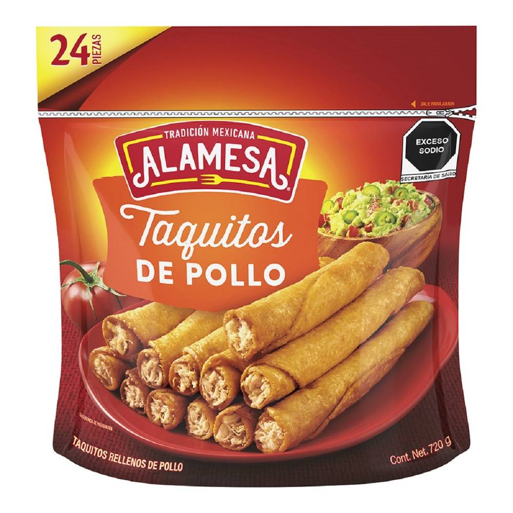 Alamesa taquitos de pollo (bolsa 720 g)