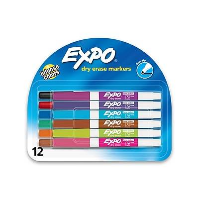 Expo Intense Colors Low Odor Dry Erase Markers (12 ct)
